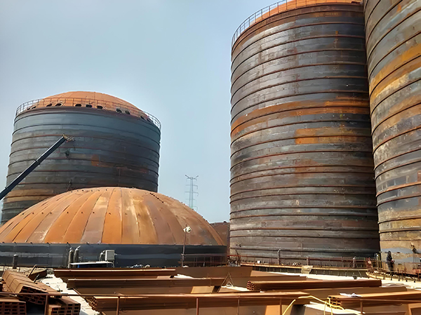 隆子焦粉钢板仓